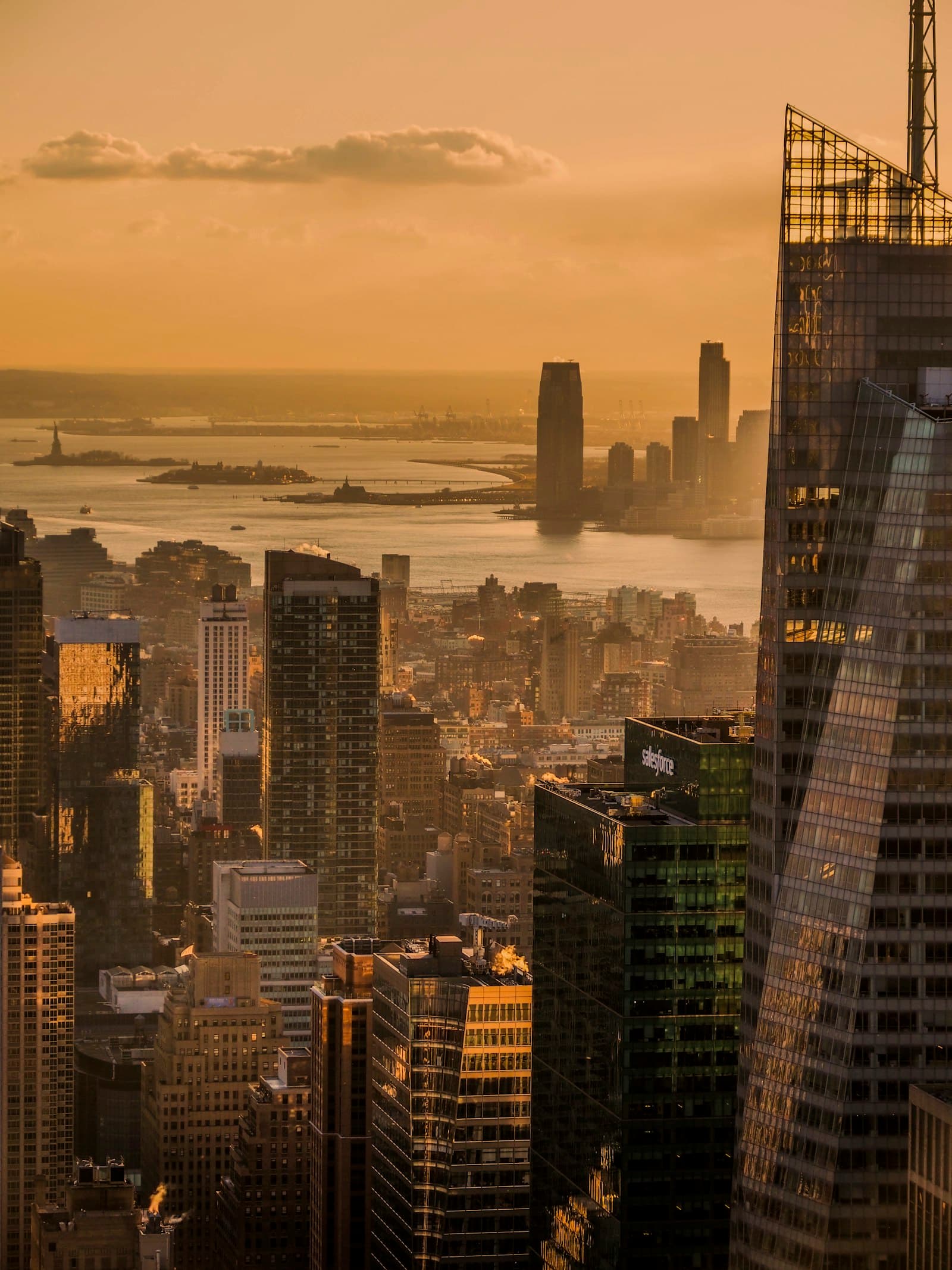Blick zum Hudson, New York
