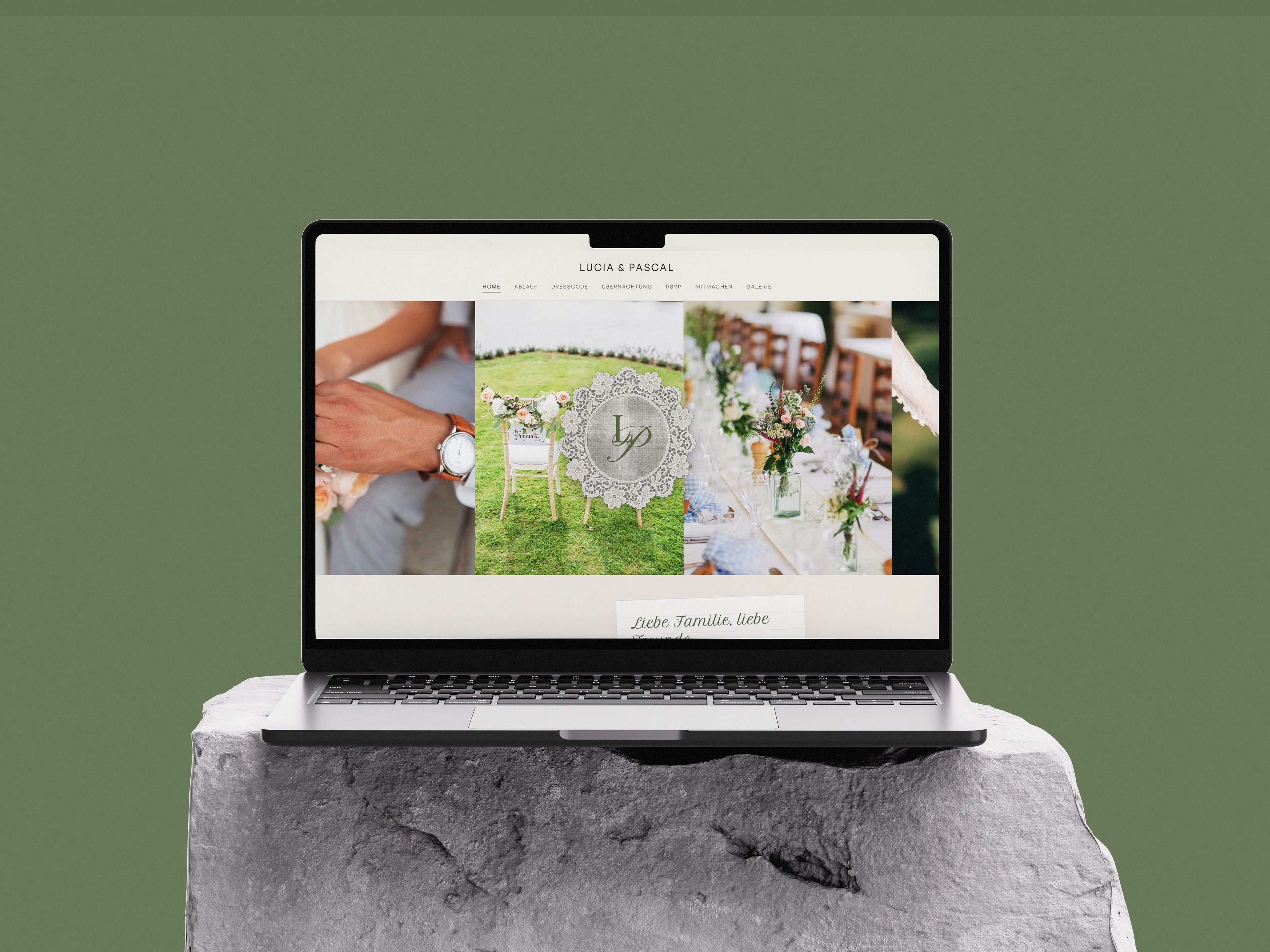 Cover des Projekts Hochzeitswebsite